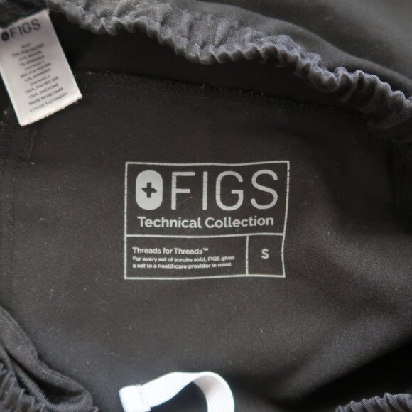 FIGS Tansen Jogger Scrub Pants Mens Small Black Scrubs Nurse Medical - Picture 10 of 12